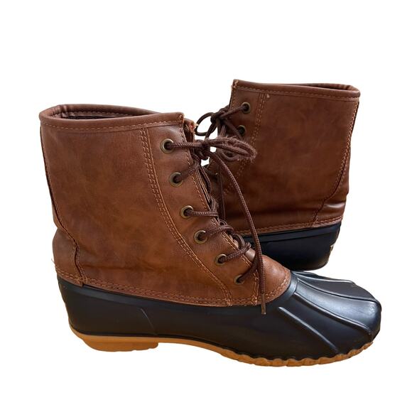 WEATHERPROOF VINTAGE ADAM Brown RAIN DUCK BOOT Mens Size 10 - Picture 9 of 11